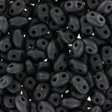 Matubo MiniDuo Perlen 4x2.5mm Matte - jet